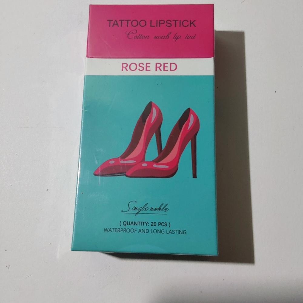 20pcs Red Rose long lasting tattoo lipstick (12)